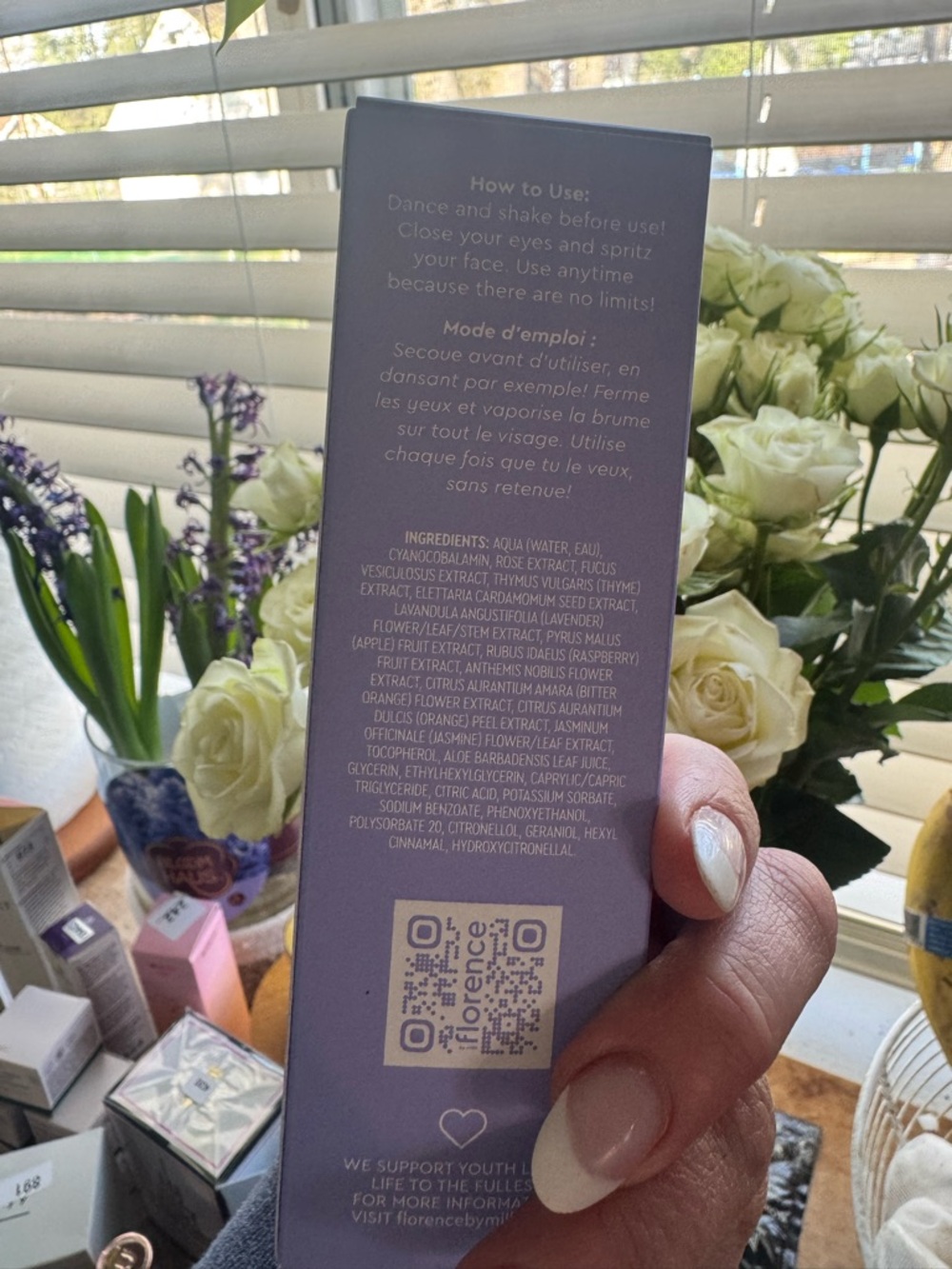 Florence by Mills Zero Chill Face Mist - Purple - Picture 3 of 9